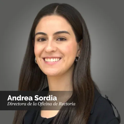 Andrea Sordia, Directora de la Oficina de Rectoría del Tecnológico de Monterrey